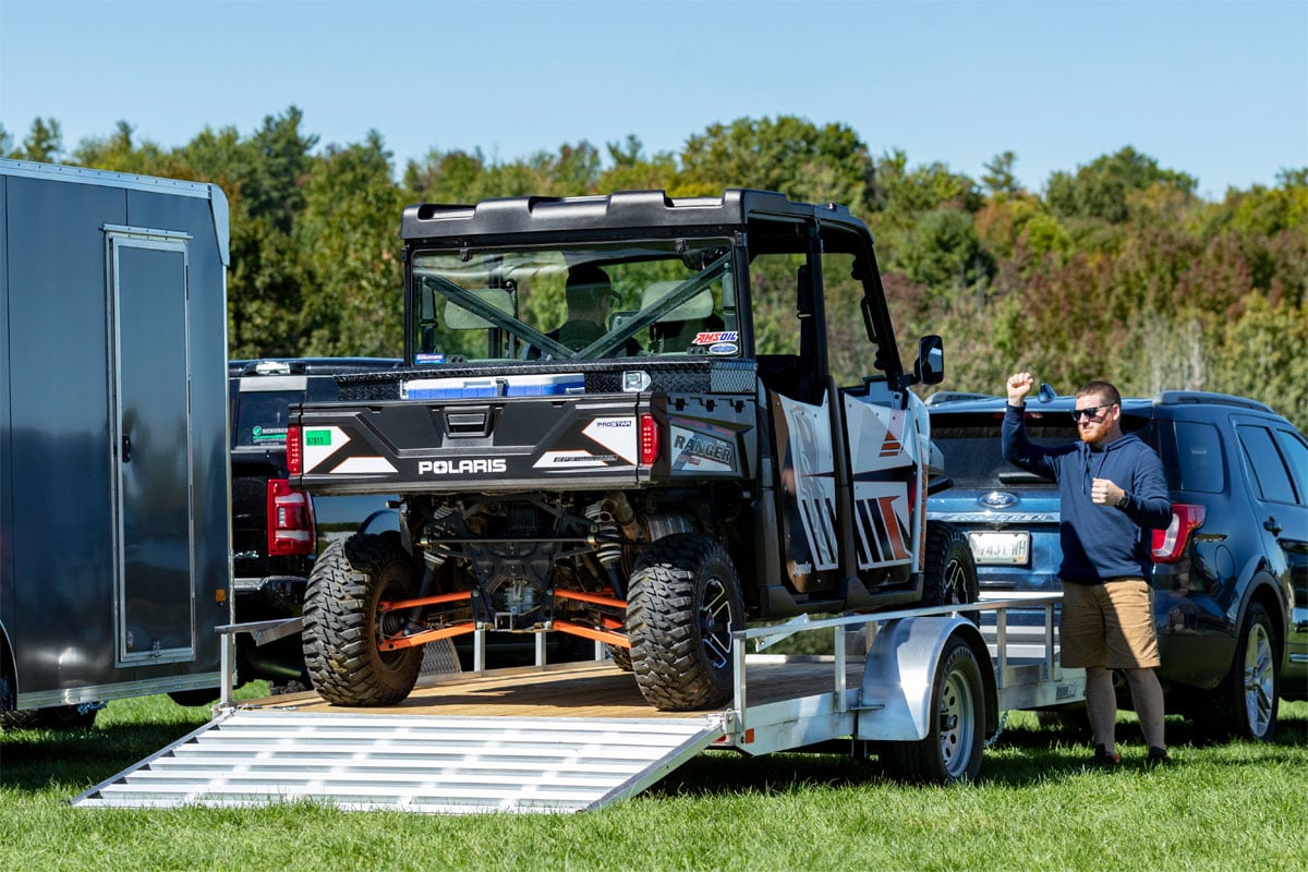 Loading ATV Onto Utility RW 2.0 Trailer